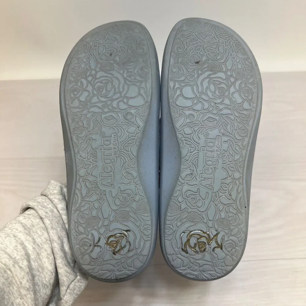 Alegria Printed Recovery Thong Sandals Womens Blue Casual Floral EU 40 US 9.5‎